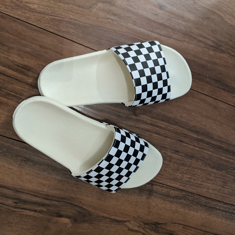 Womens Vans Slide On Checkerboard Sandals